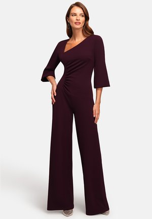 WITH SLEEVES - Jumpsuit - damson