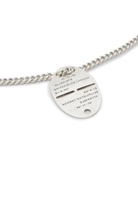 AllSaints SIGNATURE DOG TAG PENDANT  - Collana - silver coloured