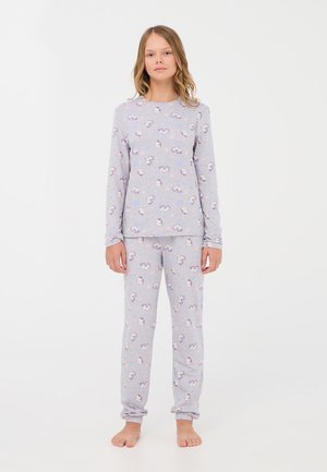 Terranova SET CON UNICORNI - Pigiama - var grigio chiaro melange