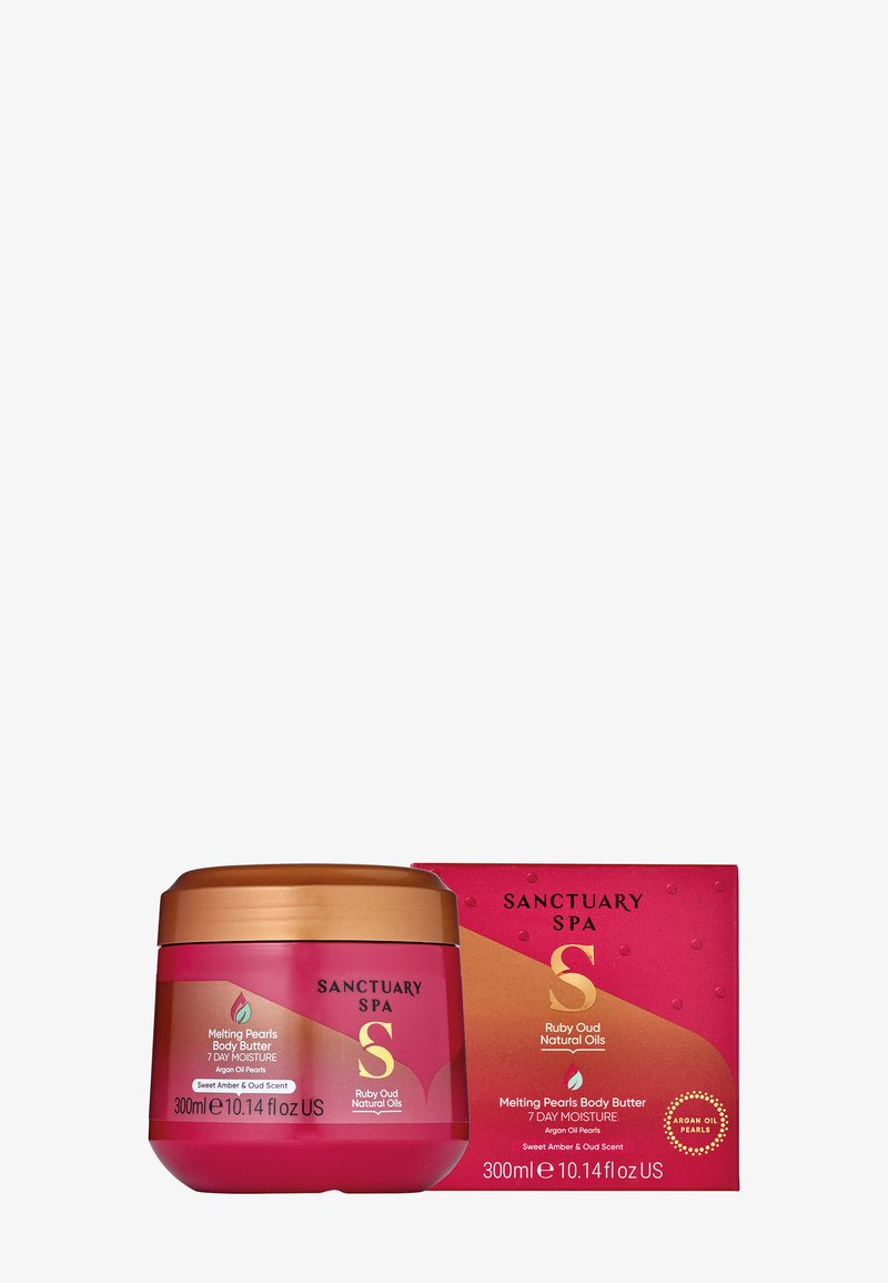 Sanctuary Spa - RUBY OUD NATURAL OILS MELTING PEARL BODY BUTTER - Burro idratante per il corpo, Ingrandire