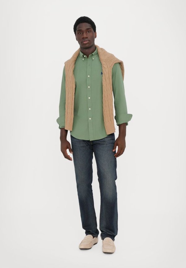 SLIM FIT STRETCH POPLIN SHIRT  - Shirt - fatigue4