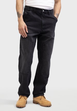 WORKER  - Ohlapne kavbojke - dust black