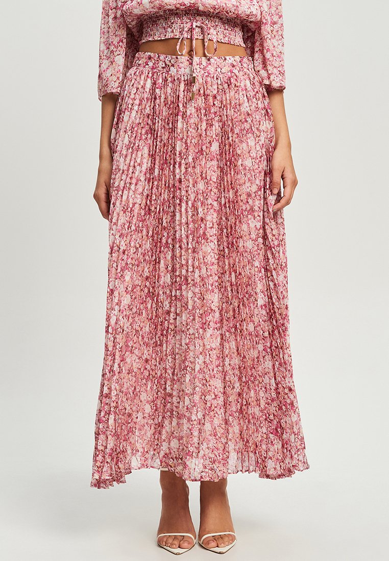 CHANCERY ODETTE - Pleated skirt - tonal pink floral/light pink  