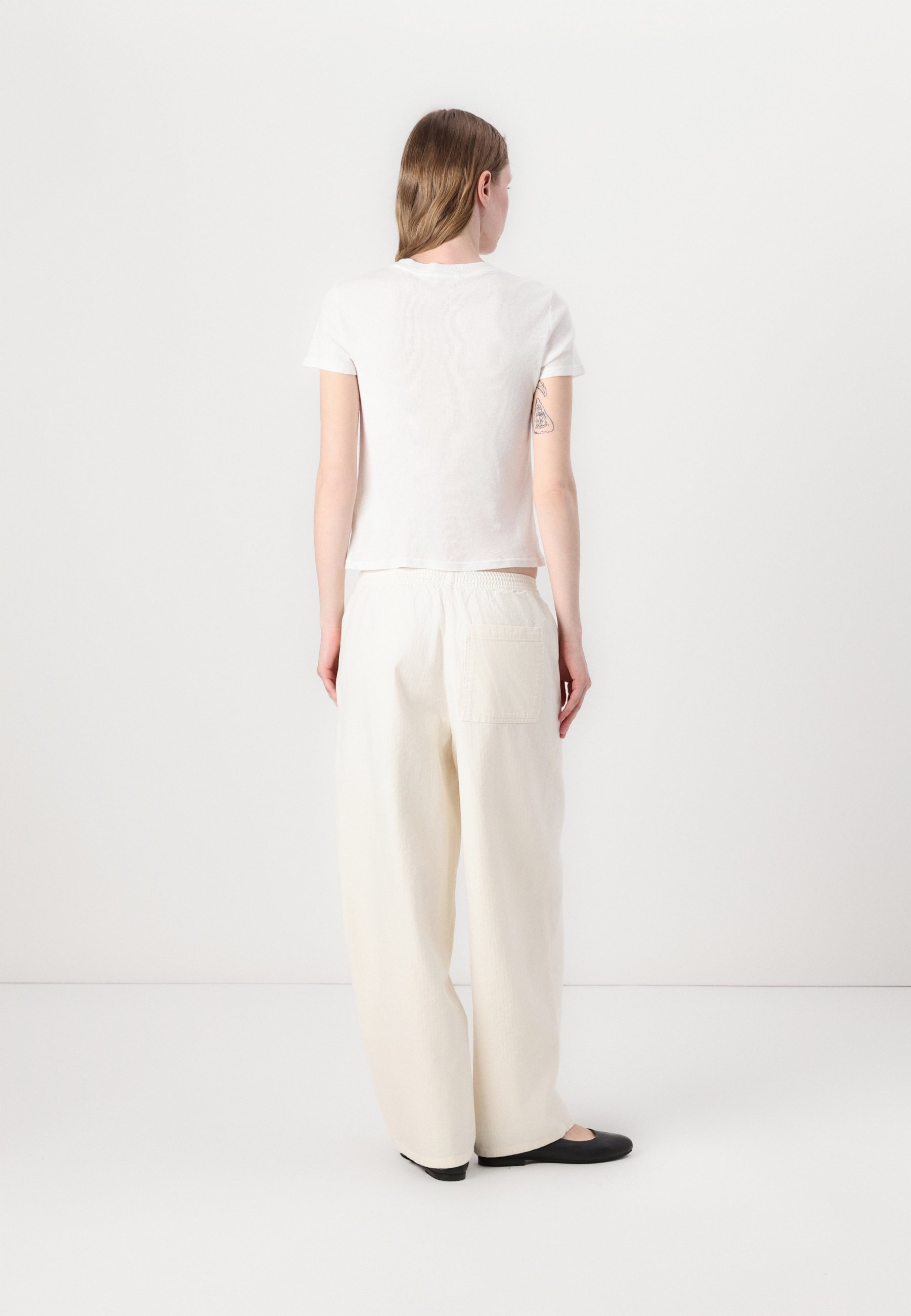 American Vintage KOYBAY - Trousers - blanc casse/off-white - Zalando