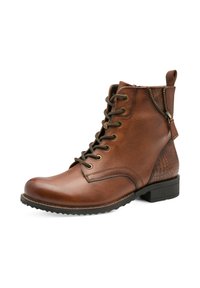 Tamaris ELEGANTE MIT TOUCH-IT - Bottines à lacets - cognac