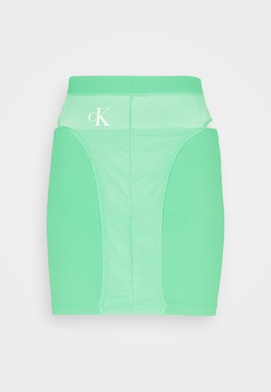 Calvin Klein Jeans LAYERED SKIRT - Mini suknja - laguna green