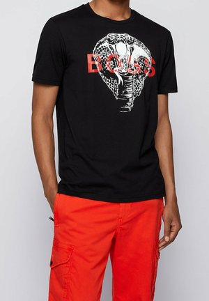 Print T-shirt - black