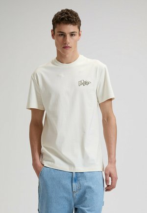 SHORT SLEEVE FLAG TEE REGULAR FIT - Basic T-shirt - natural