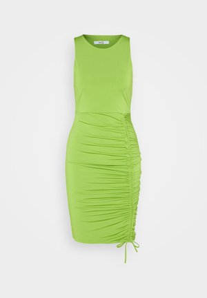 WAL G., TALIA ROUCHED MINI - Robe fourreau - olive green