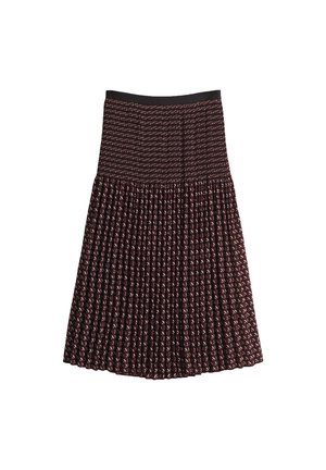 OPUS MIDI A-LINE FIT PLISSEE - Pleated skirt - cassis