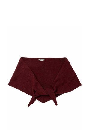 FatFace, KNITTED TRIANGLE SCARF - Šál - burgundy red