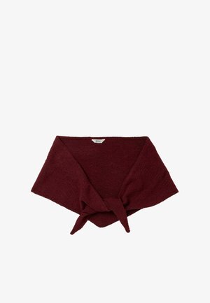 FatFace, KNITTED TRIANGLE SCARF - Šál - burgundy red
