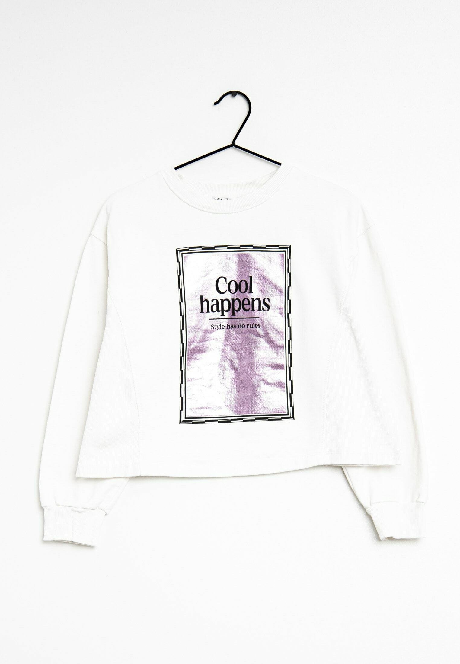Zara Sweatshirt white (Pre-owned) Zalando