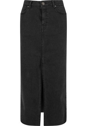 Urban Classics, HIGH SLIT - A-lõikeline seelik - black washed