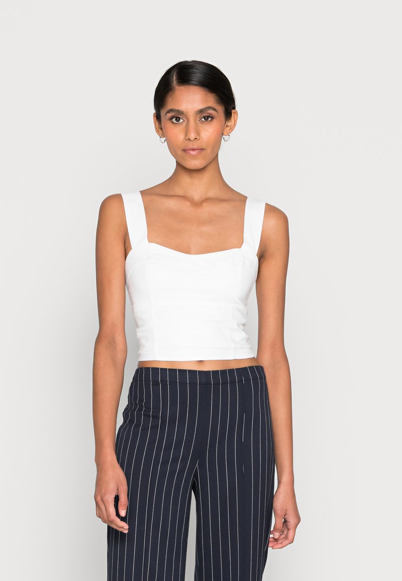 Abercrombie & Fitch BARE CORSET SET TOP Bluse white/weiß Zalando.at