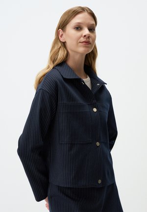 Jimmy Key PINSTRIPE BOXY - Veste légère - dark blue