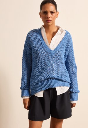 OPENWORK - Strickpullover - dark blue