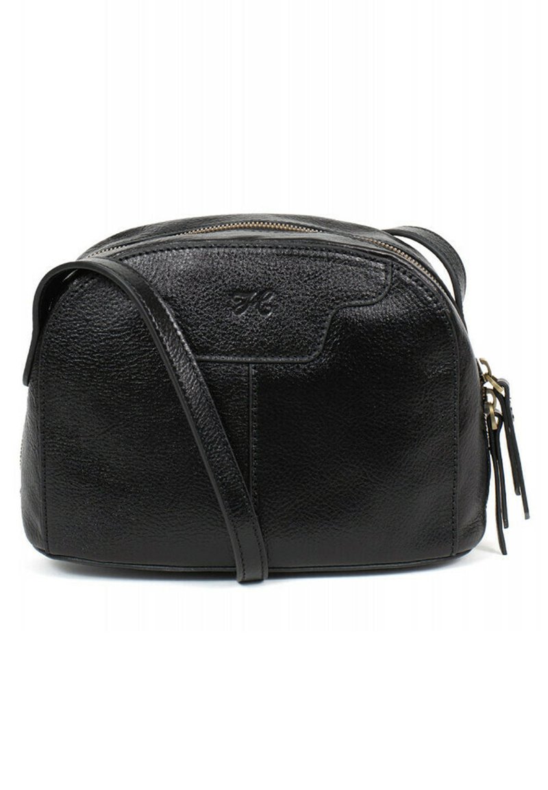 Sac à Bandoulière En Cuir Noir Hexagona - Occasion - Fabriqué En France - Style épuré