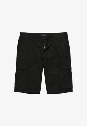 Men Plus, BERMUDA RELAXED, czarny