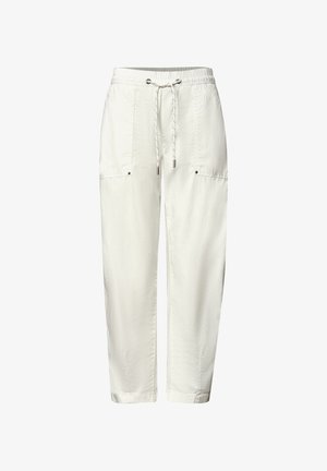 Street One, BARREL LEG HOSE IN PAPERTOUCH-QUALITÄT - Stoffhose - off white