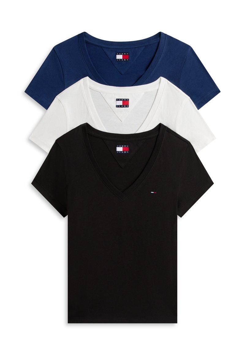 Tommy Jeans T-shirt basic zwart