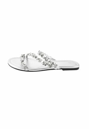 Sandalias planas - silver