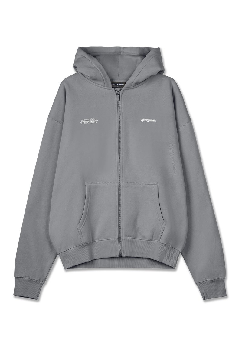 Pegador Sweater met rits lichtgrijs