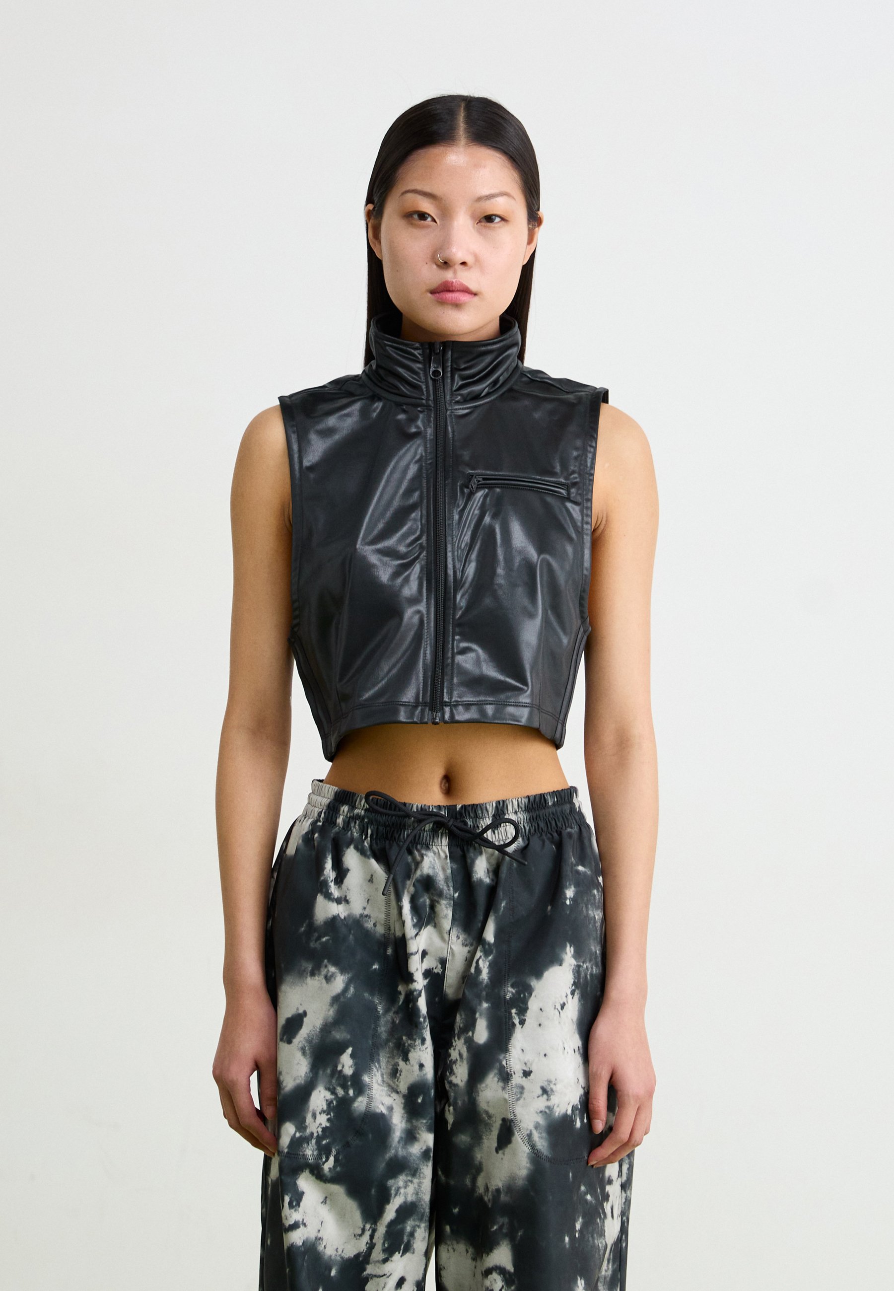 トップスその他 adidas Eyelet Vest Black IZ1830 adidas Adicolor Mock Eyelet Vest - Black | Free Shipping