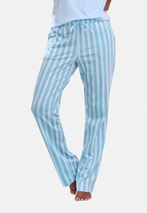 Vivance VIVANCE PYJAMAHOSE - Nachtwäsche Hose - blau weiß getsreift