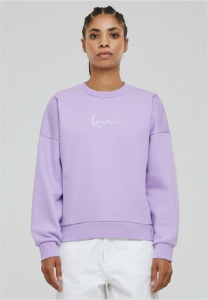 Karl Kani SMALL SIGNATURE ESSENTIAL CREW - Felpa - lilac