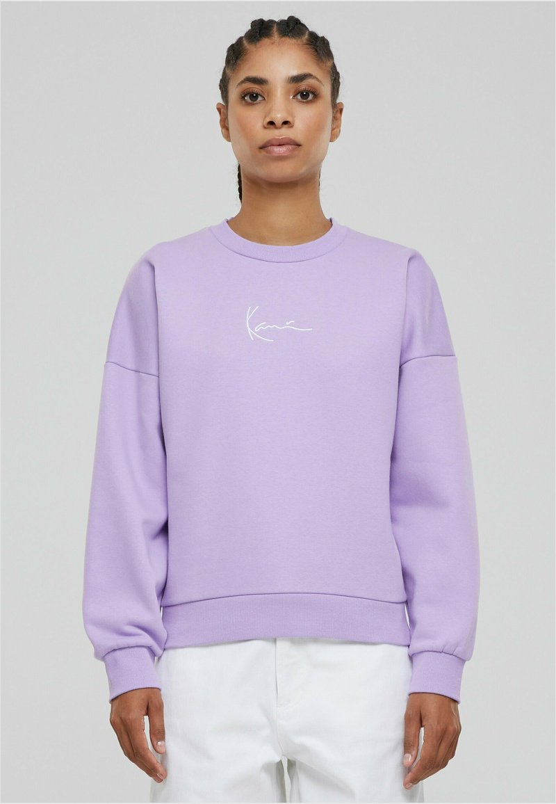 Karl Kani SMALL SIGNATURE ESSENTIAL CREW - Mikina - lilac