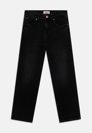 KOGMEGAN WIDE BLACK - Flared jeans - washed black