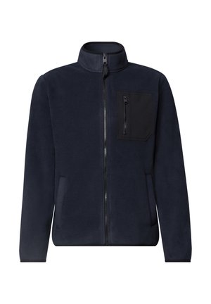 Street One MEN, FLEECEJACKE MIT KONTRASTTASCHE - Veste polaire - dark ink blue