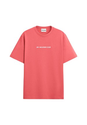 TIME OUT - Print T-shirt - coral