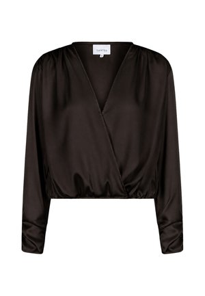 Dante6, DANTE6-CRAZYABOUT SATIN WRAP TOP - Blouse - brown
