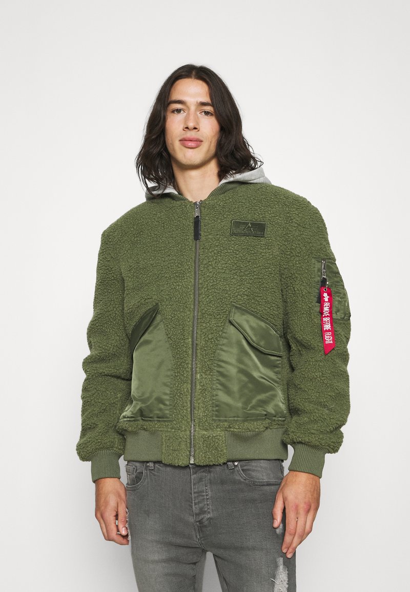 Alpha Industries - ZIP HOODY - Lehká bunda - sage green, Zvětšit