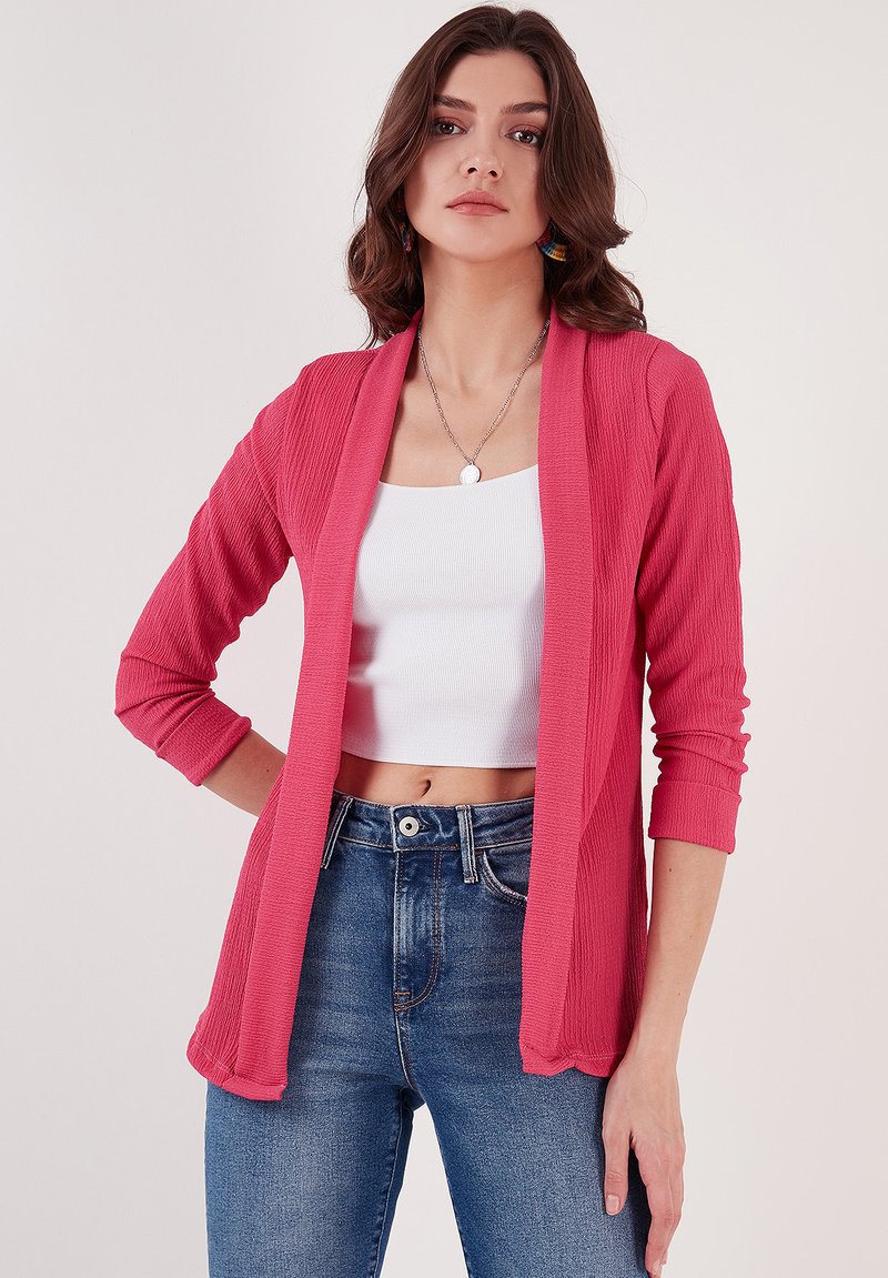 LELA REGULAR FIT - Kardigán - fuchsia