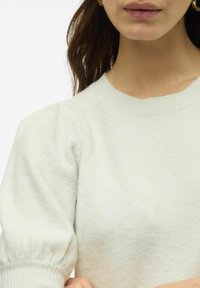 Vero Moda VMDOFFY 2/4 O-NECK GA NOOS - T-shirt basic - milky green