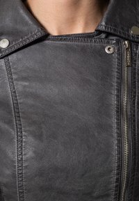 Morgan Imitatieleren jas - grey