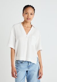 Gina Tricot GAUZE SHORT SLEEVE  - Skjorte - white
