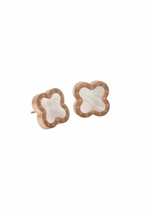 Ohrringe - rose gold coloured & mother of pearl white