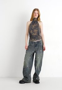 Jaded London DRAPED WITH SCARF DETAIL - Top - green