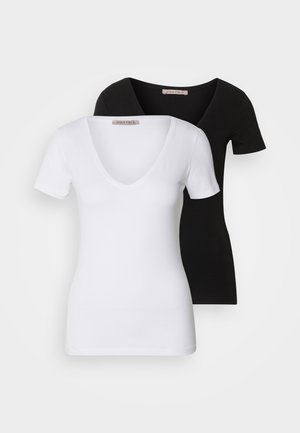 2 PACK - Základné tričko - white/black