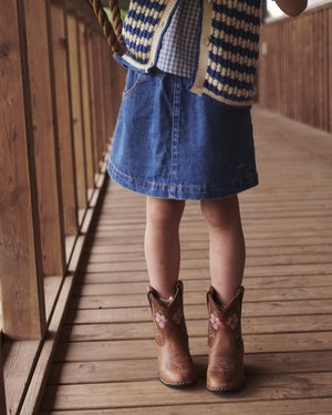 Copenhagen Colors Τζιν φούστα - indigo blue washed