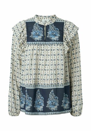 ALOUETTENN - Bluse - print offwhite blue
