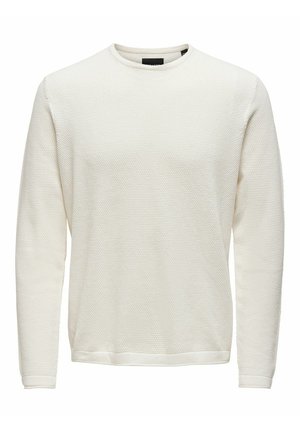 Only & Sons ONSPANTER  - Pullover - cloud dancer