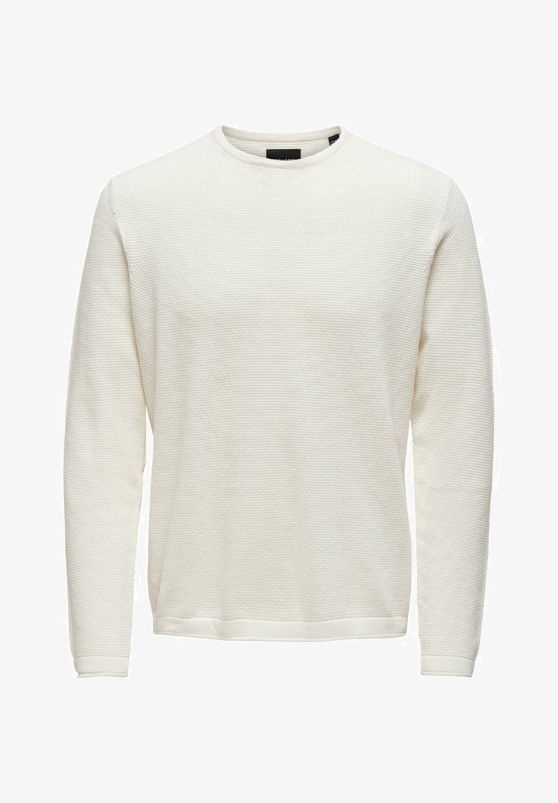 Only & Sons ONSPANTER - Jersey de punto - cloud dancer