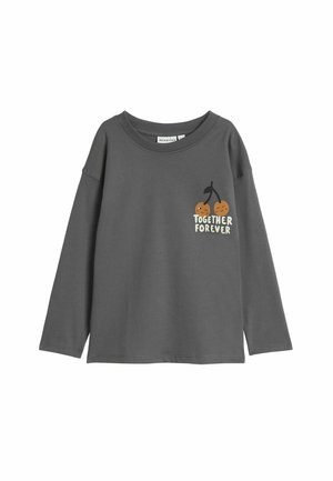 LONG SLEEVE WITH PRINT - Långärmad tröja - dark grey