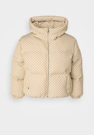 Tommy Hilfiger Curve NEW YORK HOOD PUFFER - Gewatteerde jas - country ivory