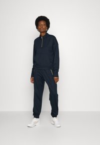 Lindex ELLIE WITH ZIP - Camisola de manga comprida - dark navy